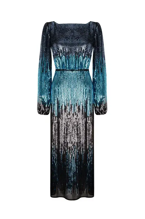 Rixo Coco Dress Ombre  Size Small/Au 6  - Image 2