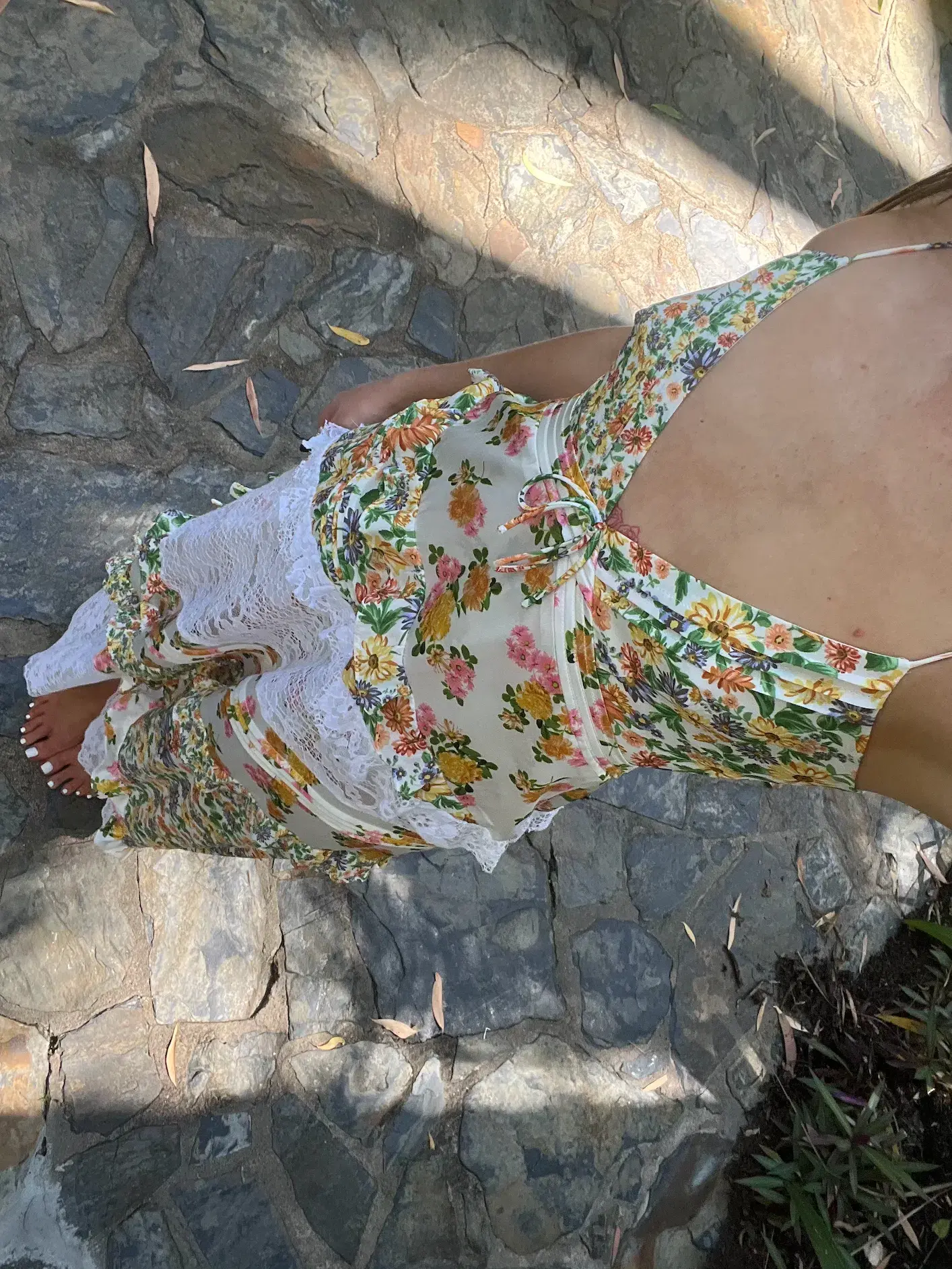 For Love and Lemons Roselyn Maxi Dress in Marigold Size 8  - Image 3
