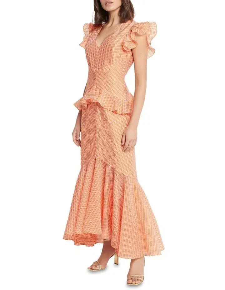 Sass & Bide Float Like A Dreamer Dress Orange Size 14 - Image 2