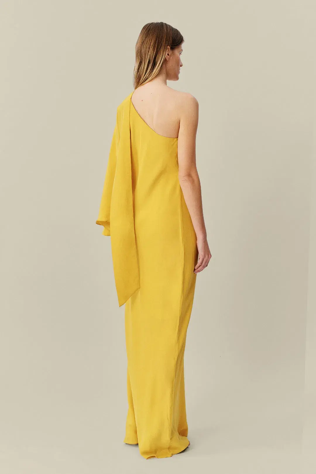 Ginger & Smart Perpetual Silk Gown Sunflower Size 8 - Image 3