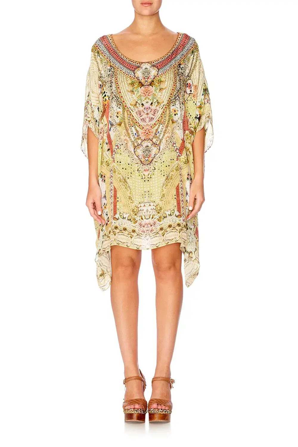 Camilla My Summer Love Short Round Neck Kaftan Print One Size   - Image 2