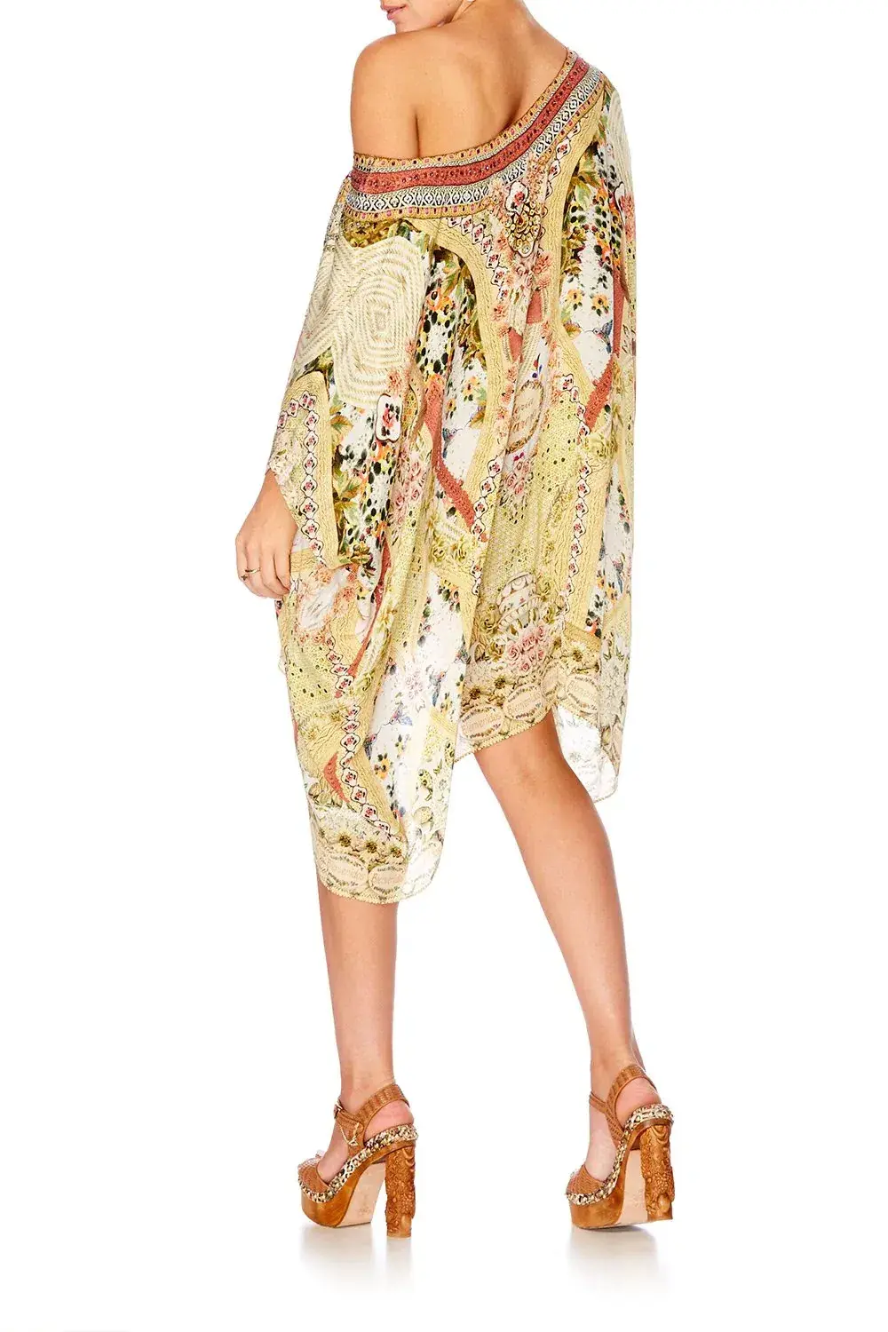 Camilla My Summer Love Short Round Neck Kaftan Print One Size   - Image 3