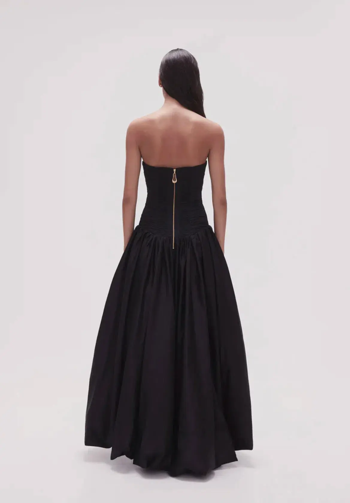 Aje Violette Bubble Hem Maxi Dress Black Size 4 - Image 3