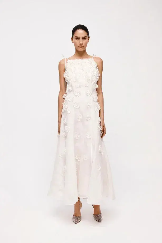 Rachel Gilbert Lorie Maxi Dress in Ivory Size 12 - Image 1