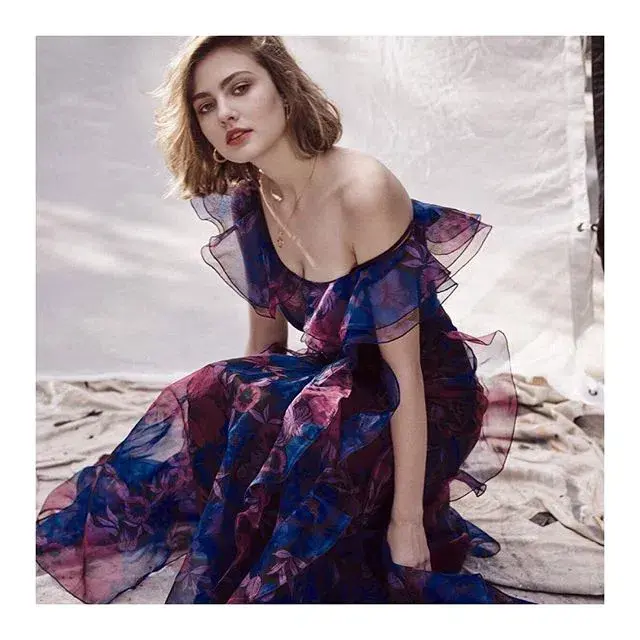 Alice McCall Flora Gown in Blue/Purple Size 8 - Image 2