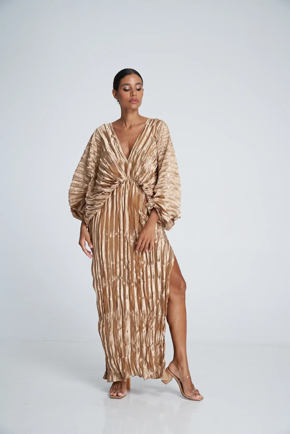 L'Idee De Luxe Gown Sand Size 12 - Image 1