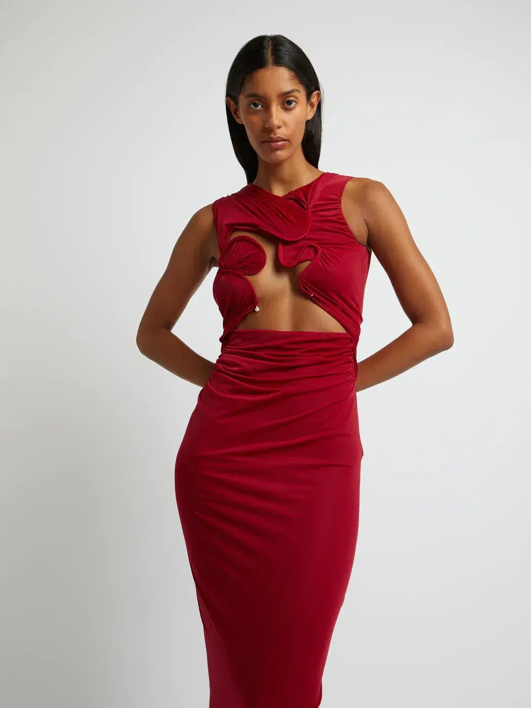 Christopher Esber Venus Tank Dress Cherry Size 6 - Image 4