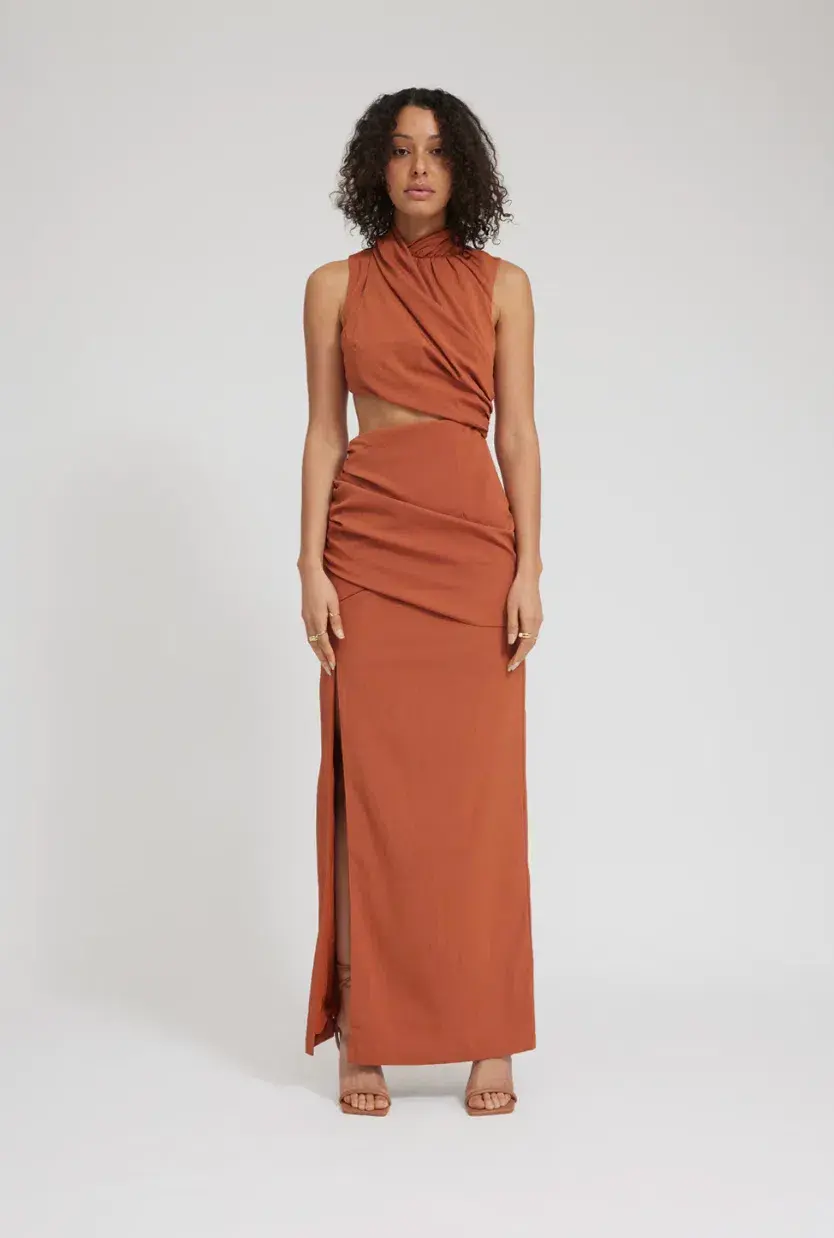 Tojha Gianna Dress Nude Orange Size 6 - Image 1