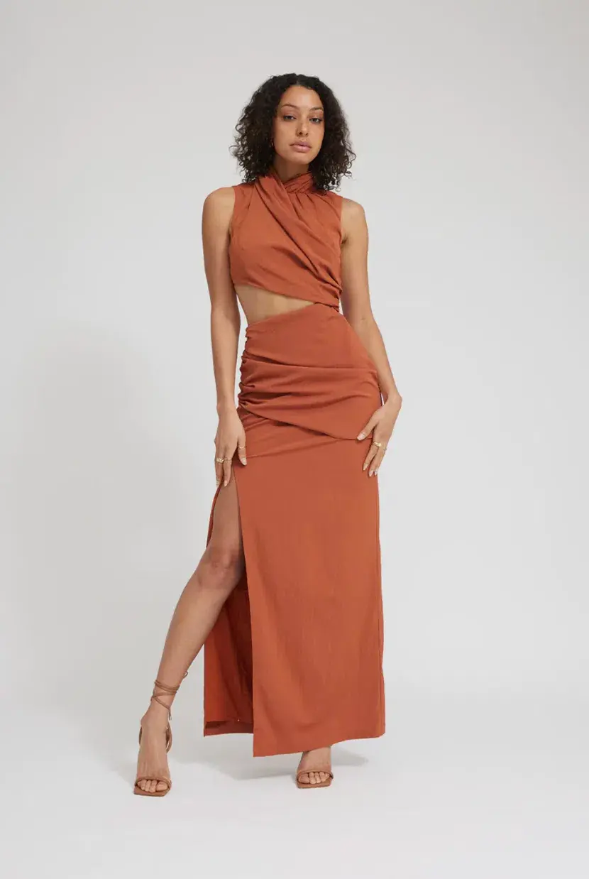 Tojha Gianna Dress Nude Orange Size 6 - Image 2
