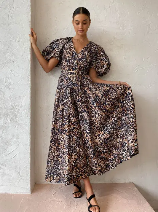 Acler Warner Dress in Wild Dot Print Size 10 - Image 3