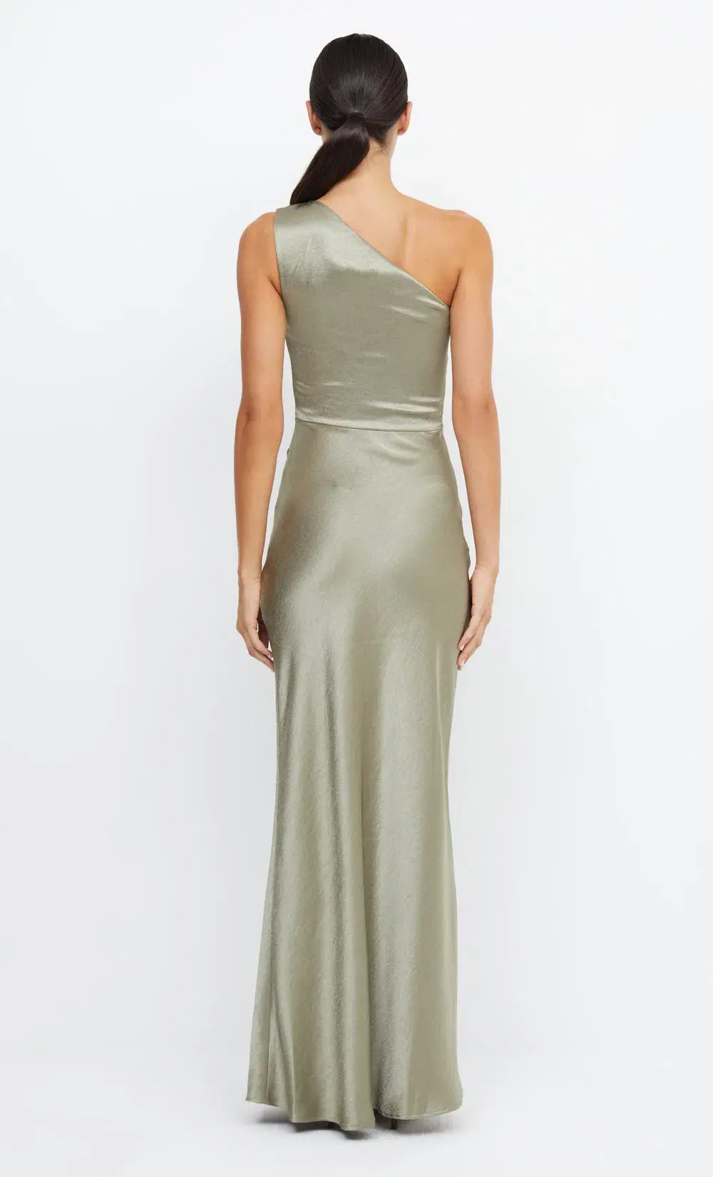 Bec & Bridge The Dreamer Asym Dress Sage Size 8 - Image 2
