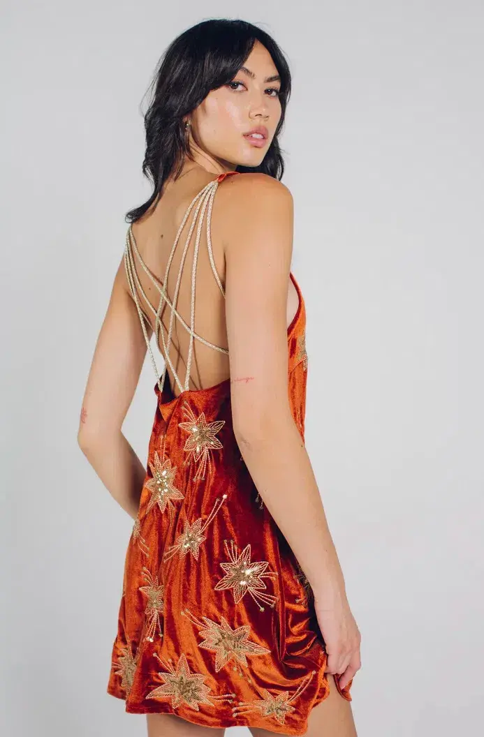 Lenni the Label Malu Dress Rust Size L/Au 12 - Image 2