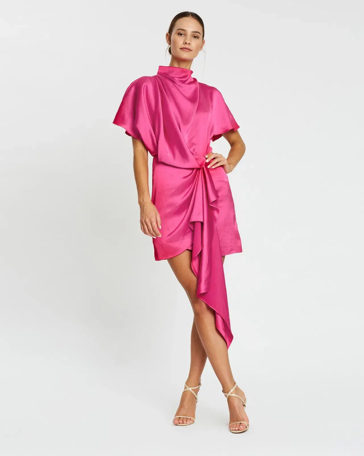 Acler Lochner Dress Fuchsia Size 12 - Image 2