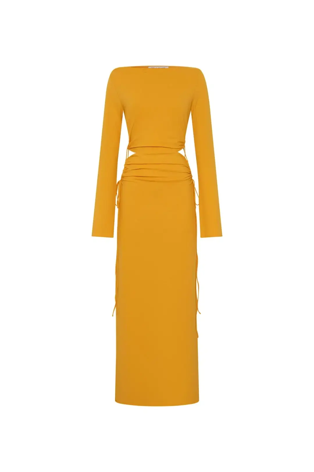 Camilla and Marc Alexandre Dress Marigold Yellow Size 14 for rent on The Volte - main image