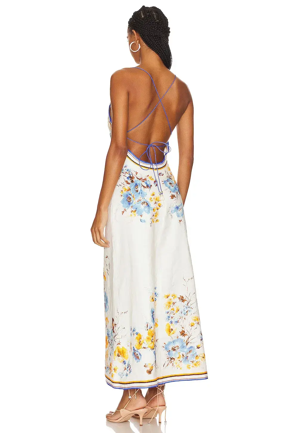 Zimmermann Halcyon Slip Dress Floral Print Size 0 / AU 8 - Image 2