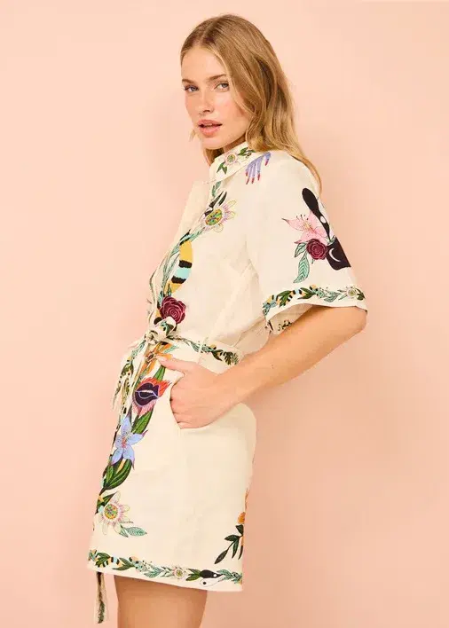 Alemais Meagan Mini Dress Print Size 12  - Image 2