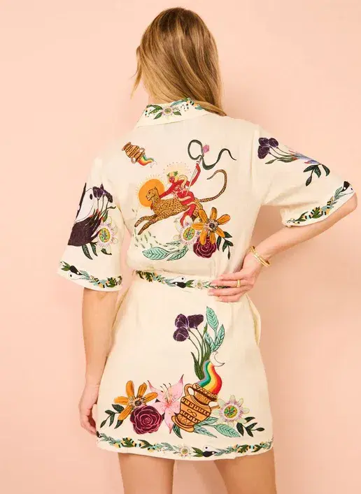 Alemais Meagan Mini Dress Print Size 12  - Image 3