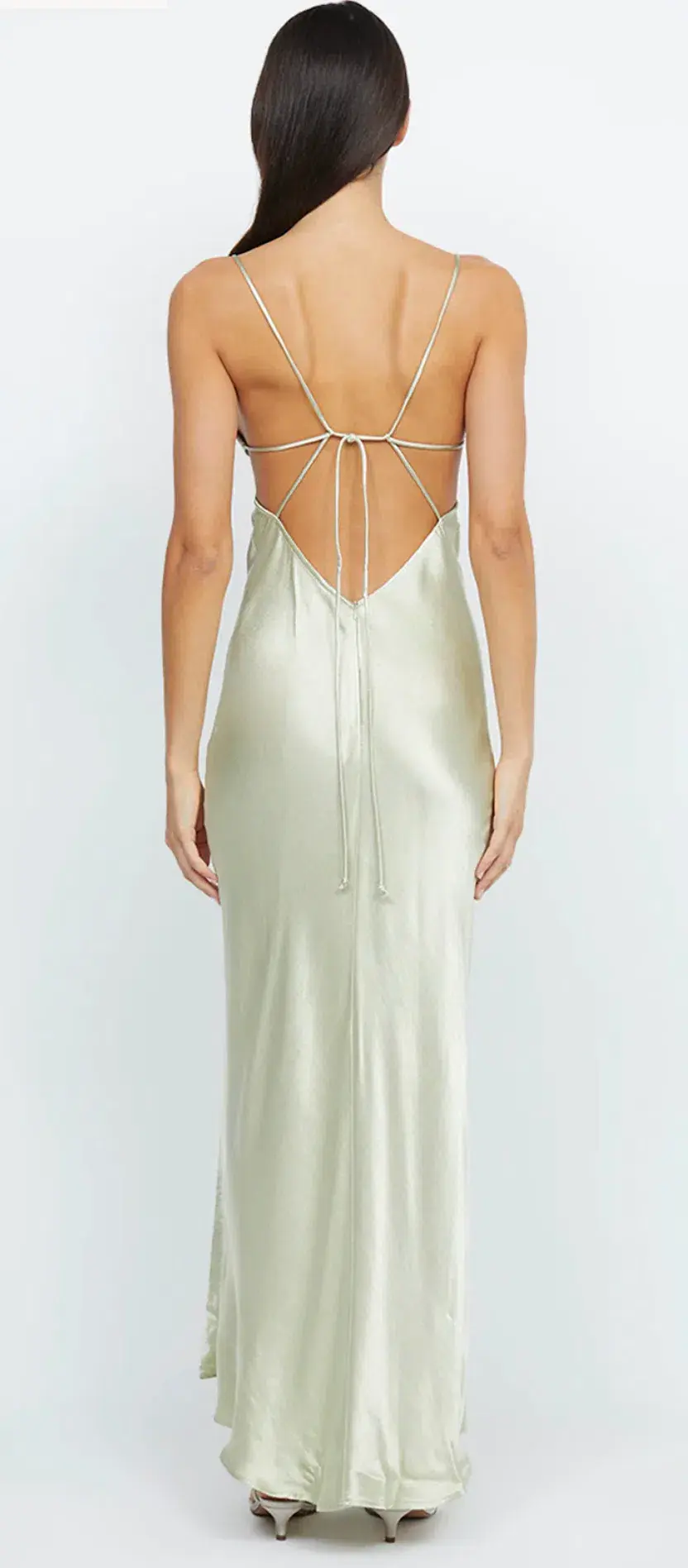 Bec & Bridge Indi Strappy Maxi Dress Honeydew Green Size 10 - Image 3