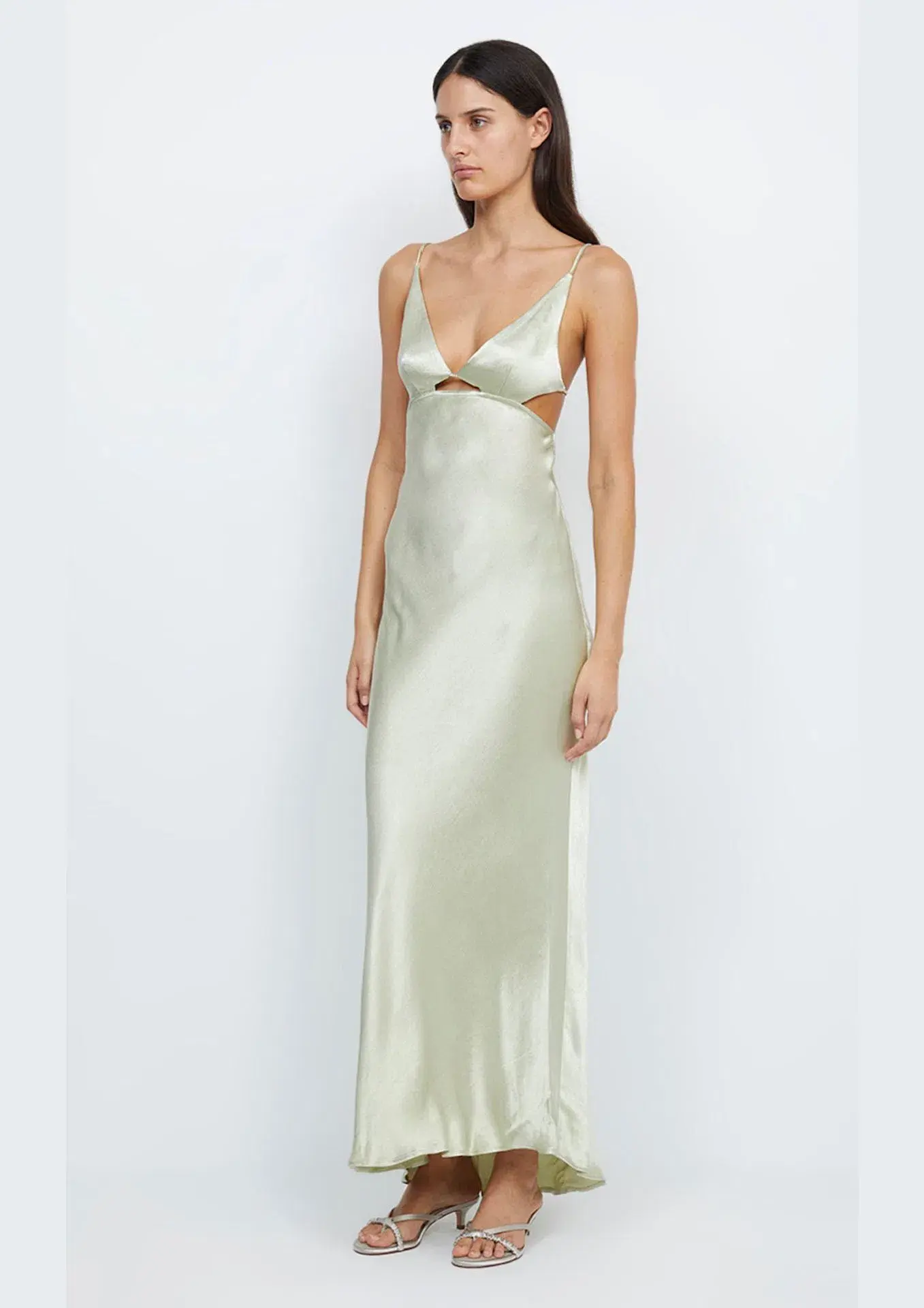 Bec & Bridge Indi Strappy Maxi Dress Honeydew Green Size 10 - Image 1