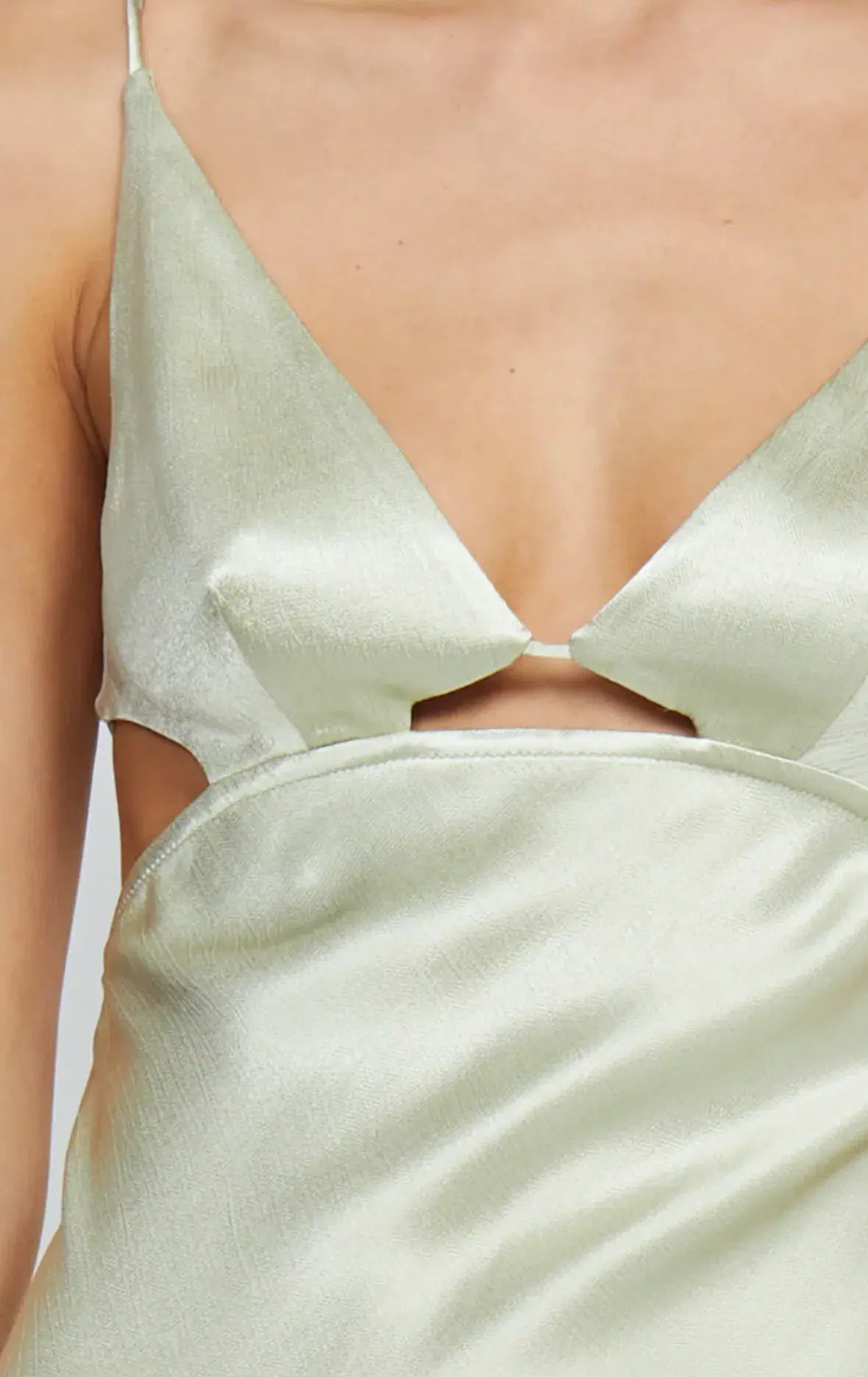 Bec & Bridge Indi Strappy Maxi Dress Honeydew Green Size 10 - Image 4