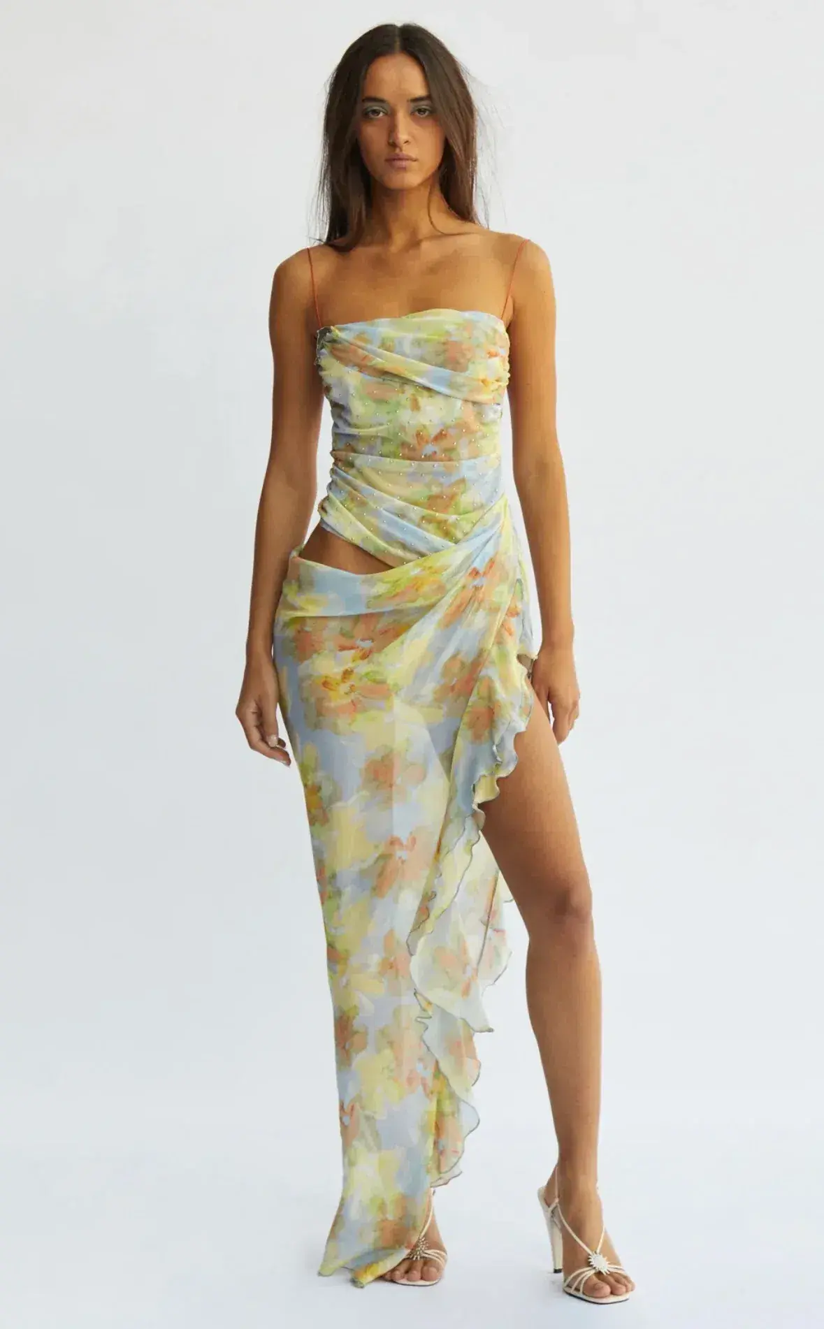 Bec & Bridge Zephy Asym Dress Floral Size AU 10 - Image 2