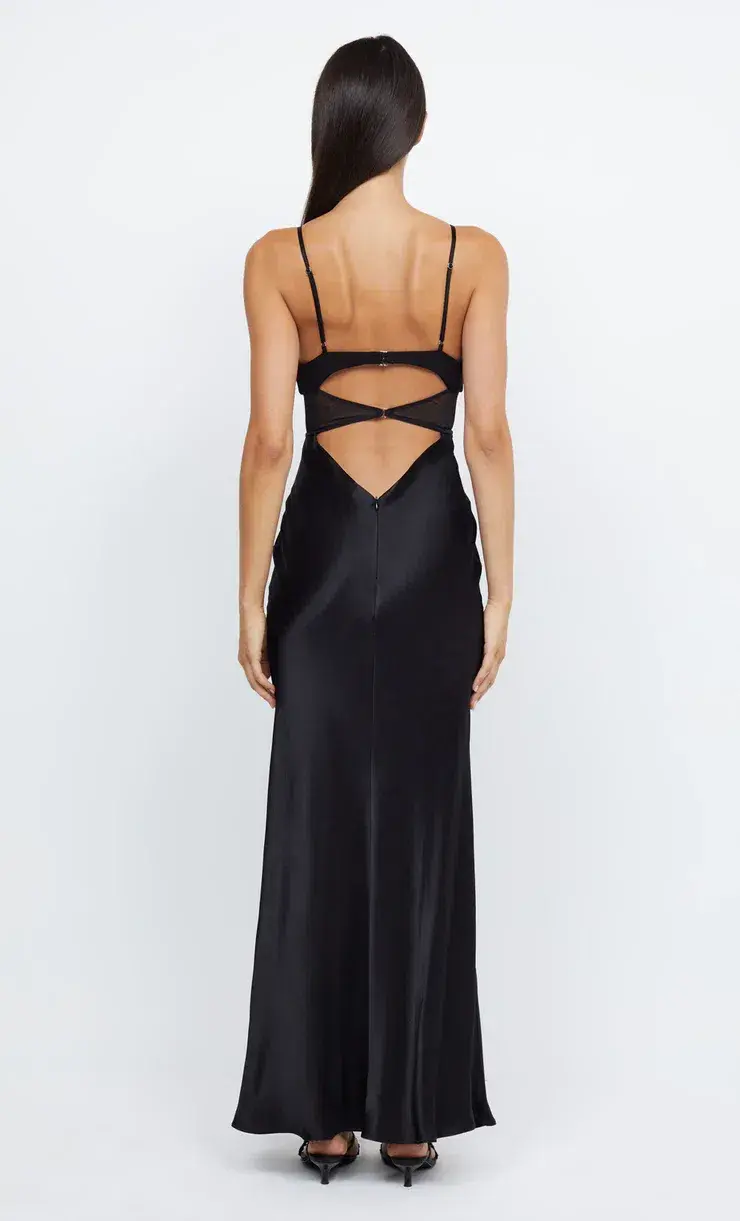 Bec & Bridge Ashton Cut Out Maxi Dress Black Size 10 for rent on The Volte - main image