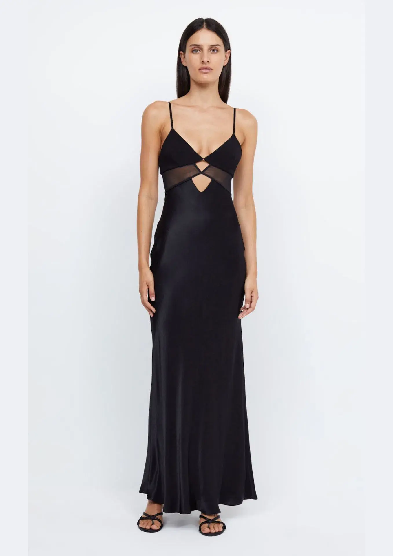 Bec & Bridge Ashton Cut Out Maxi Dress Black Size 10 - Image 1