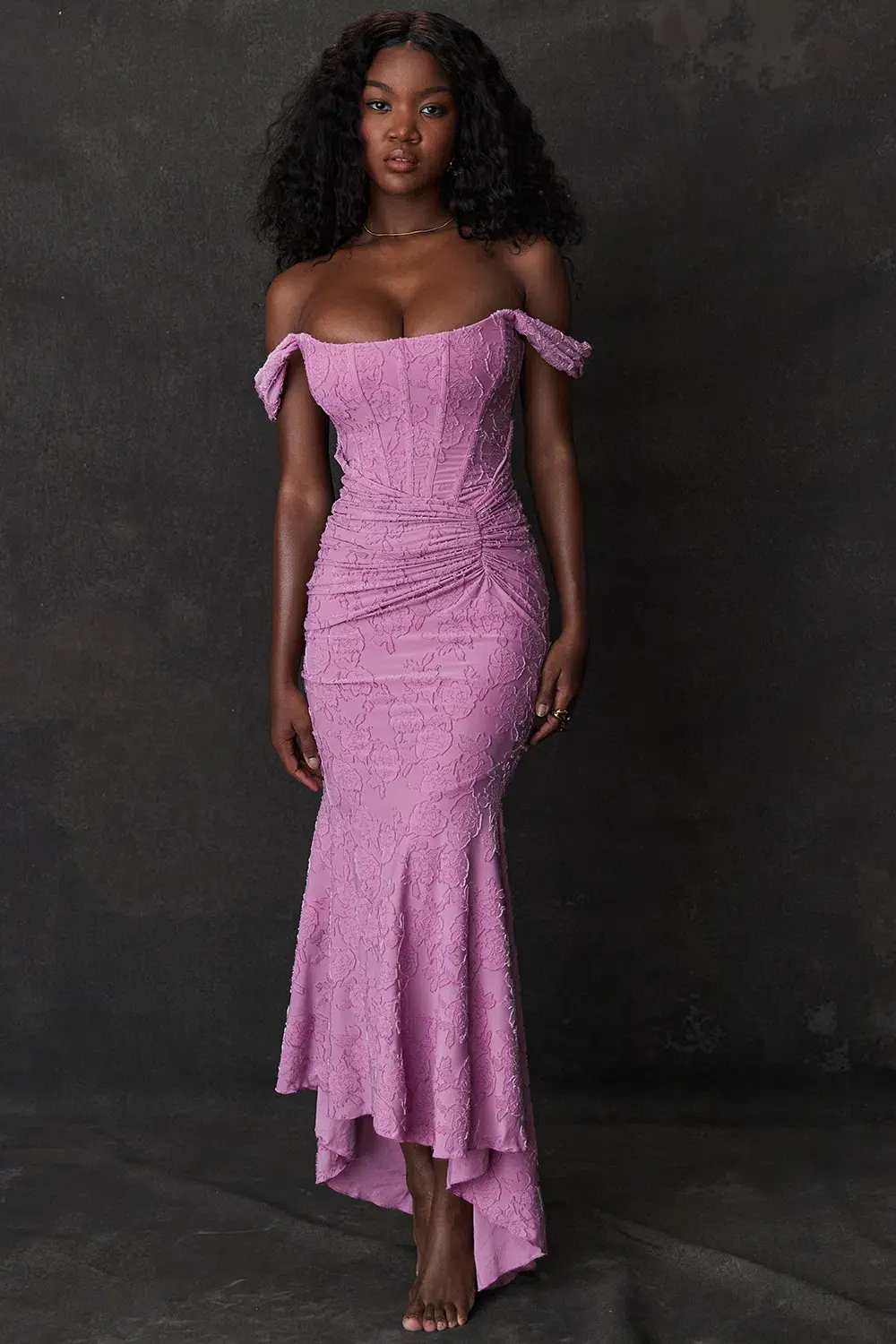 House Of CB Cesca Maxi Dress Rose Pink Floral Size XS / AU 6 - Image 9