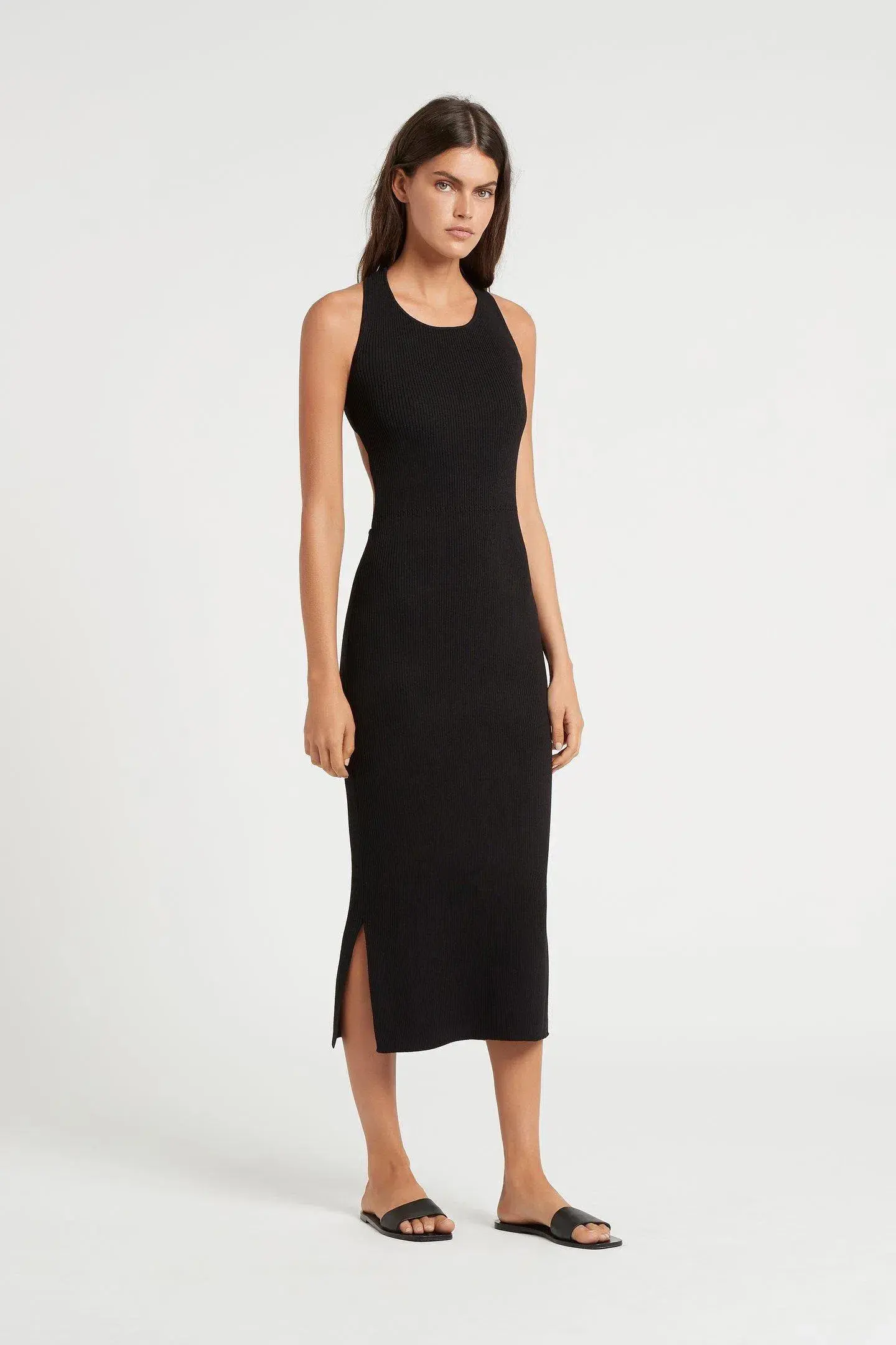 Sir The Label Marcelle Open Back Dress Black Size 1 / AU 8  - Image 1