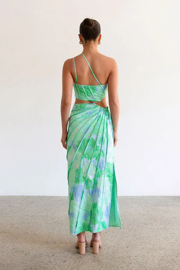 Zaco Jaliyah Dress in Blue Gerbera Size M / AU 10 - Image 3