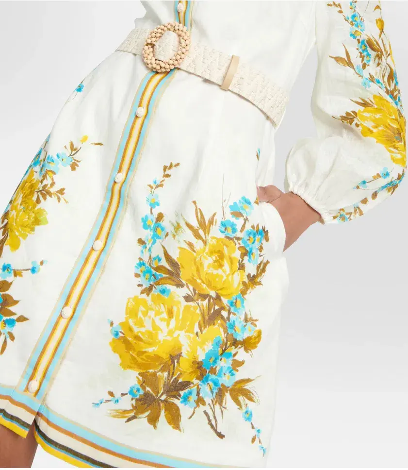 Zimmermann Halcyon Shirt Dress Floral Size 1 / AU 10 - Image 3