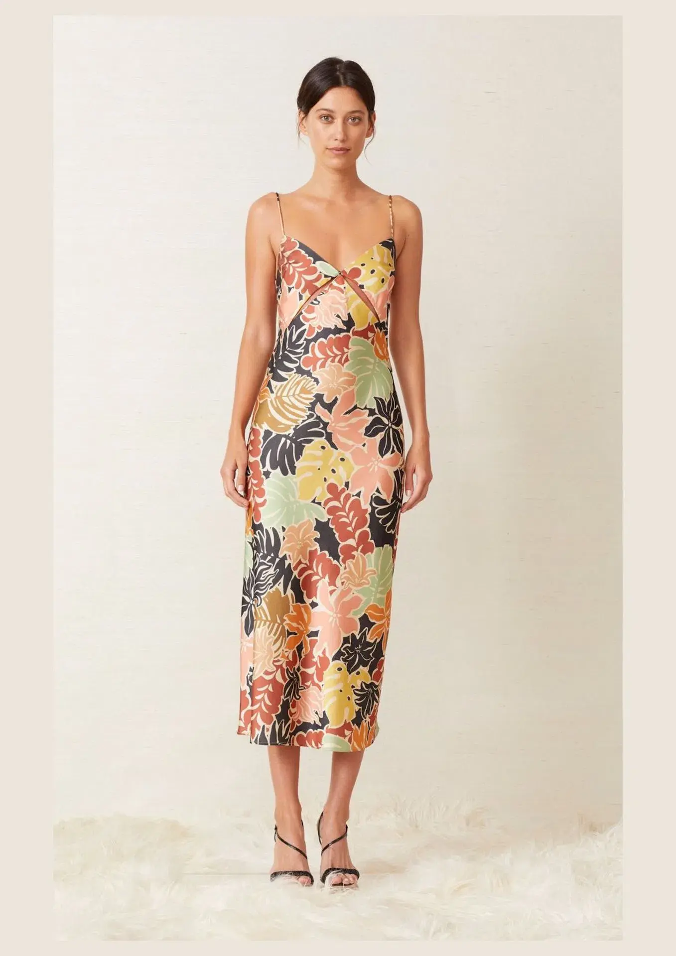 Bec & Bridge Babelini Midi Dress Multi Size 6 - Image 1