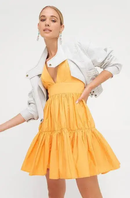 Sheike Tessa Mini Dress Orange Size 8 - Image 5