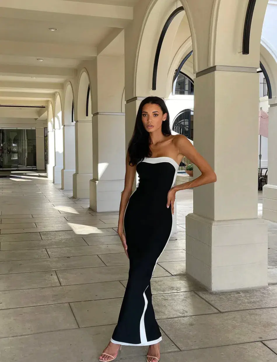Bianca And Bridgett Ashley Dress in Black Size 10 - Image 1
