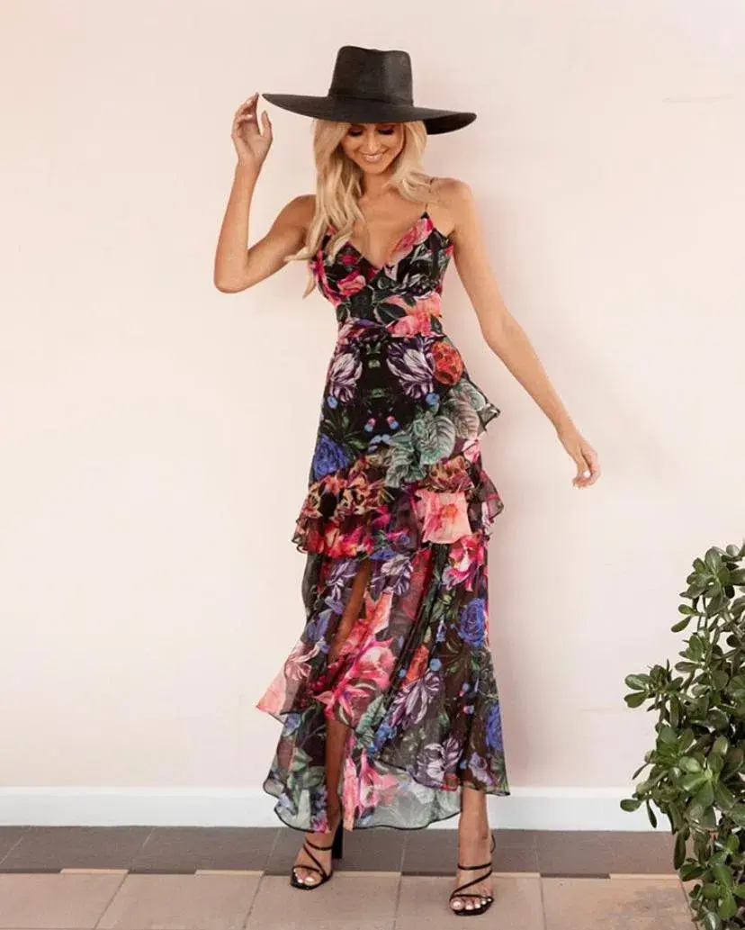 Shieke Jewel Midi Dress Floral Size 8 - Image 1