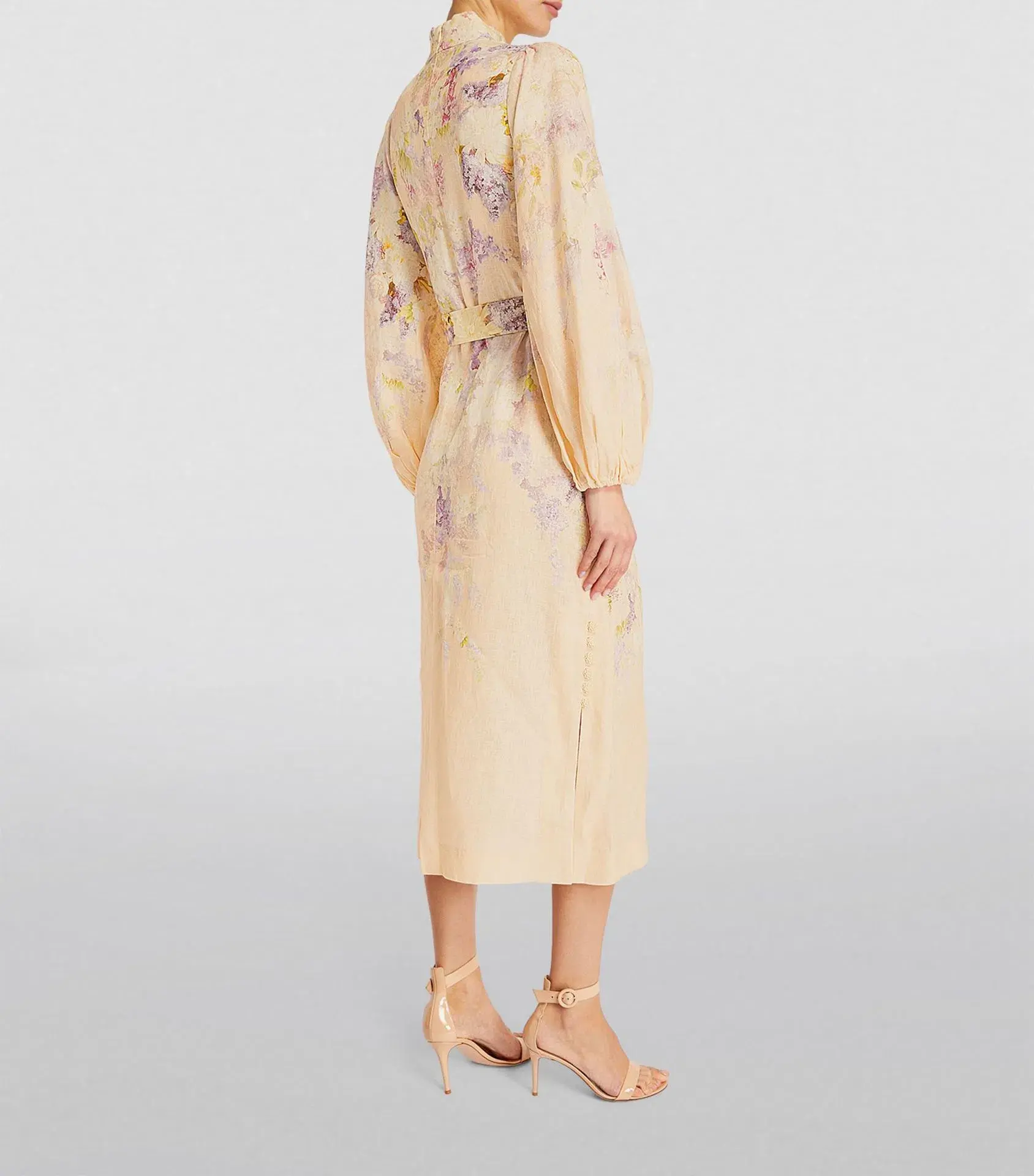 Zimmermann Lyrical Buttoned Midi Dress Floral Size 2/ AU 12  - Image 2