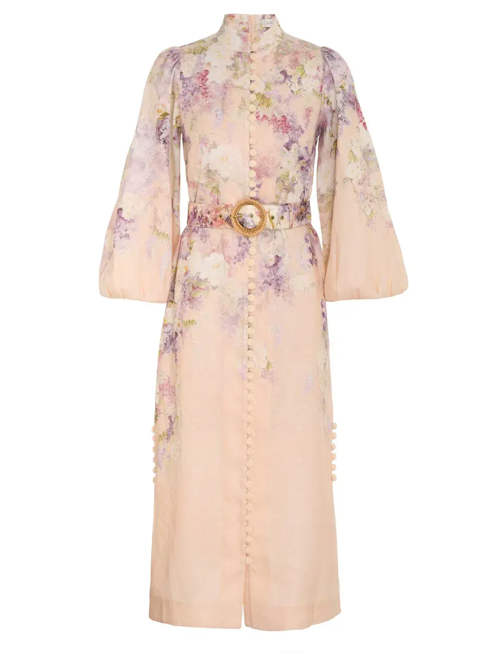 Zimmermann Lyrical Buttoned Midi Dress Floral Size 2/ AU 12  - Image 4