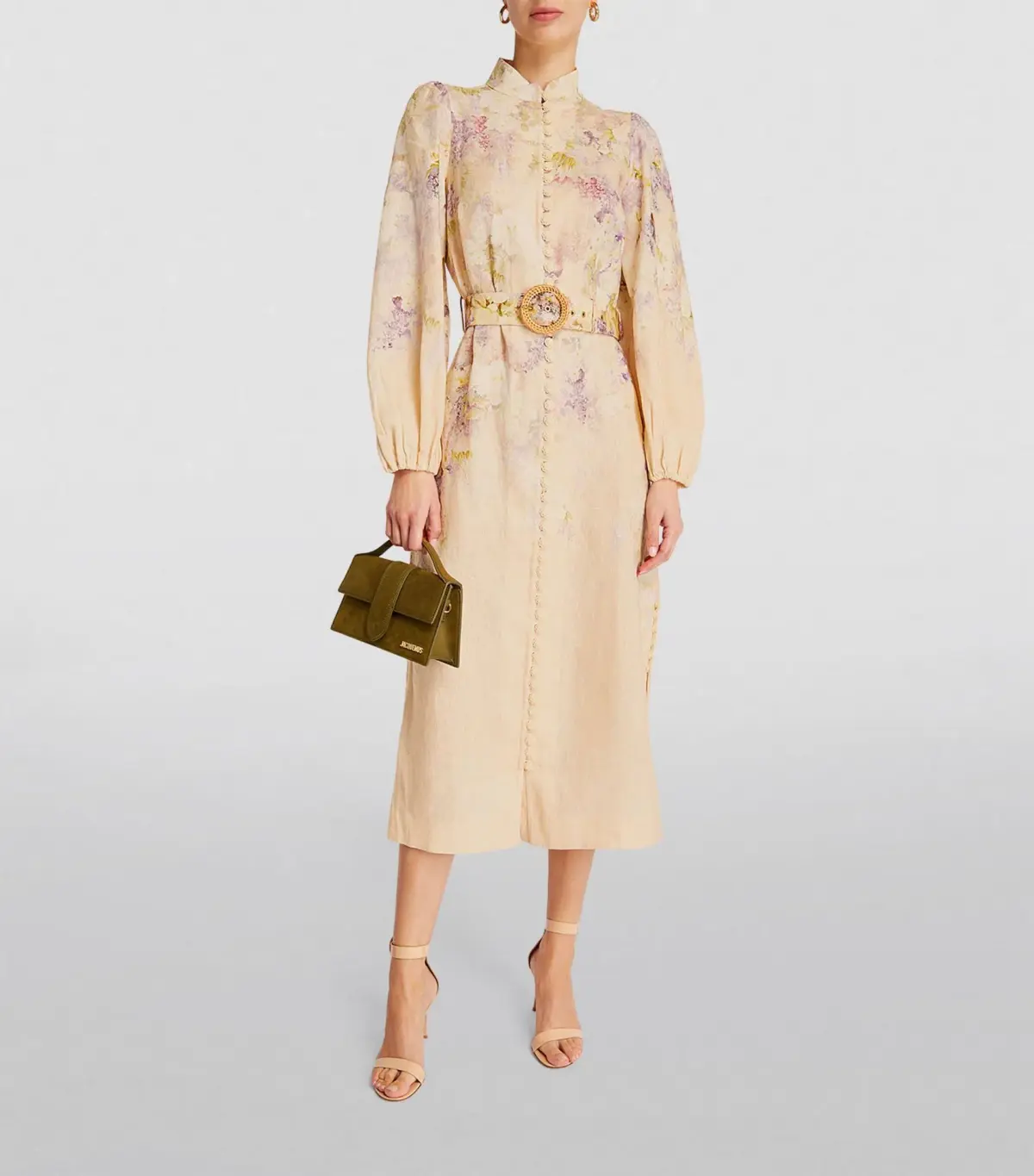 Zimmermann Lyrical Buttoned Midi Dress Floral Size 2/ AU 12  - Image 1