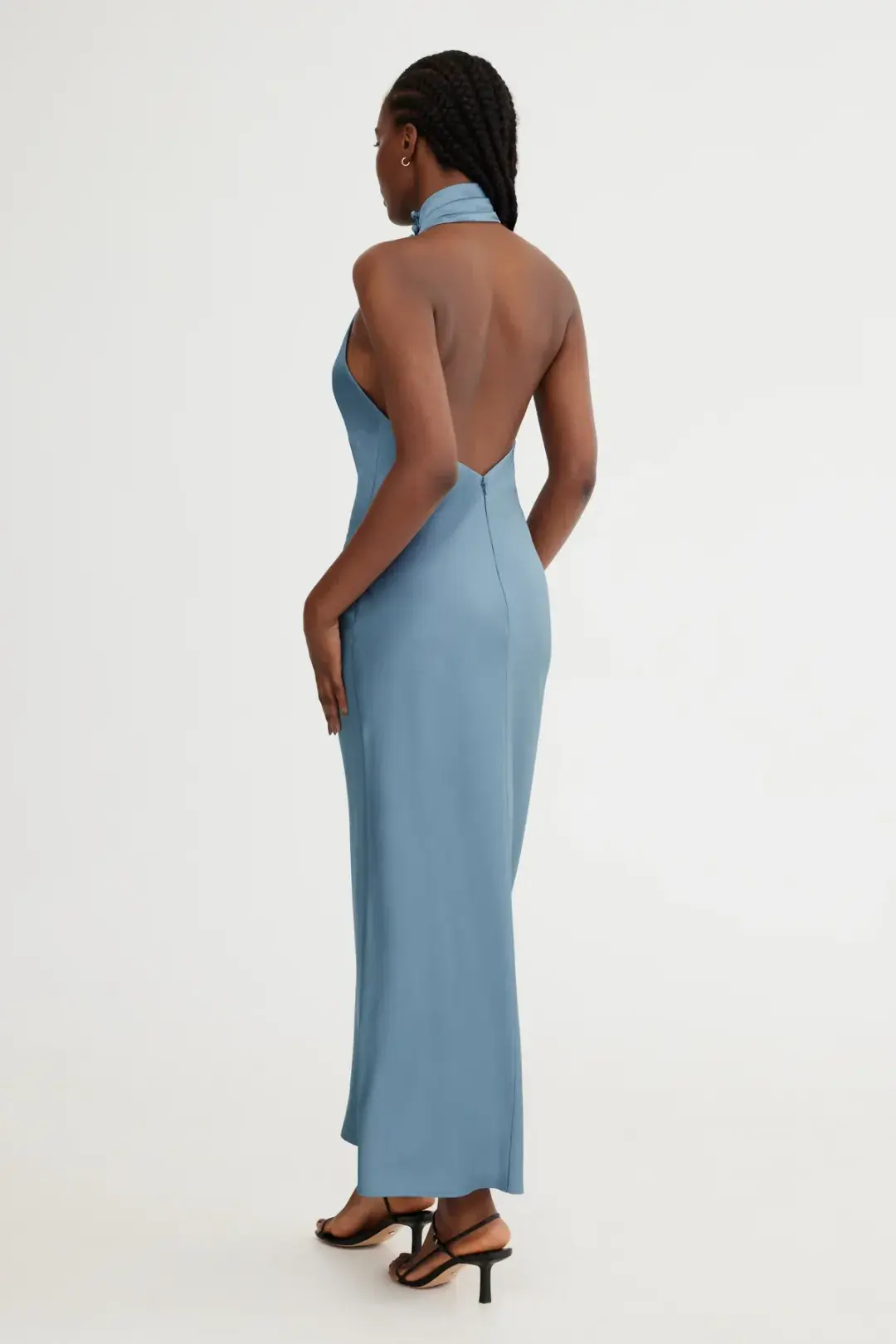 Significant Other Darcy Backless Dress in Petrol Size 10 for rent on The Volte - main image