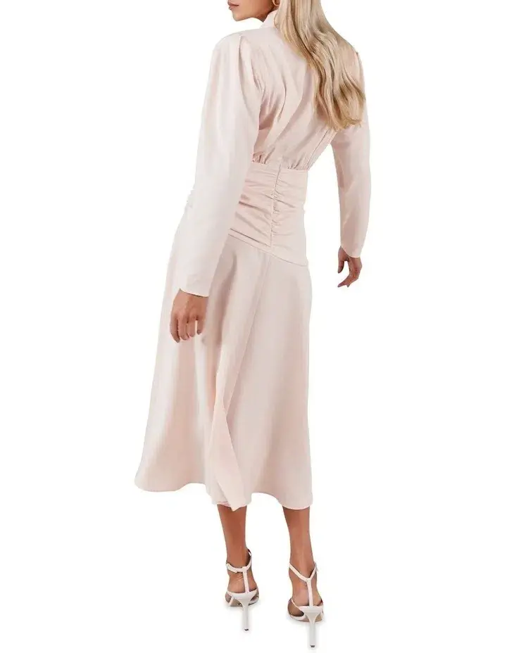 MISHA Simona Midi Dress Blush Size 8/S - Image 2