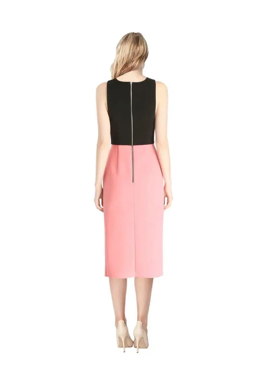 Yeojin Bae Double Crepe Lisette Dress Pink Size 8 - Image 3