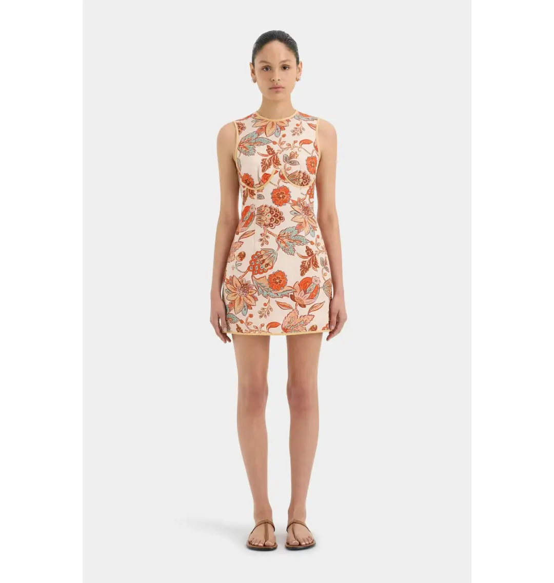 Sir the Label Noemi Mini Dress Floral Print Size 4 / AU 14 for rent on The Volte - main image