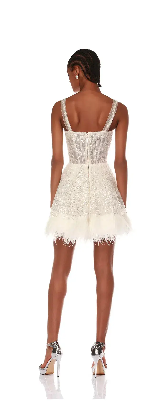 Bronx and Banco Mademoiselle Mini Dress White Size S / AU 8  - Image 3