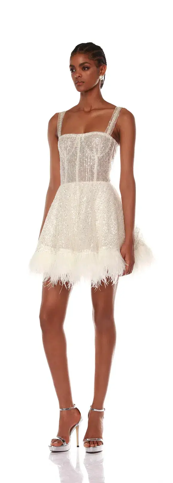 Bronx and Banco Mademoiselle Mini Dress White Size S / AU 8  - Image 2
