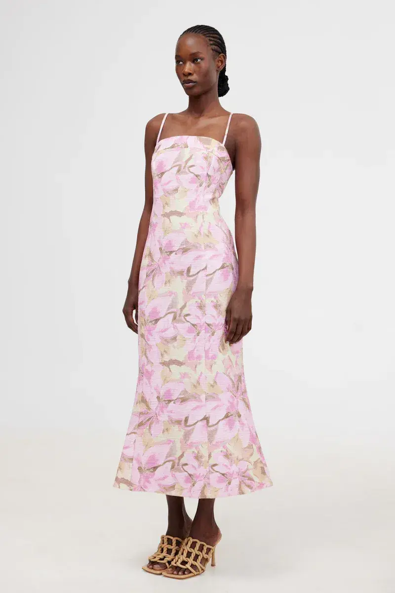 Significant Other Beatrice Midi Dress in Pink Lily Size 10 - Image 2