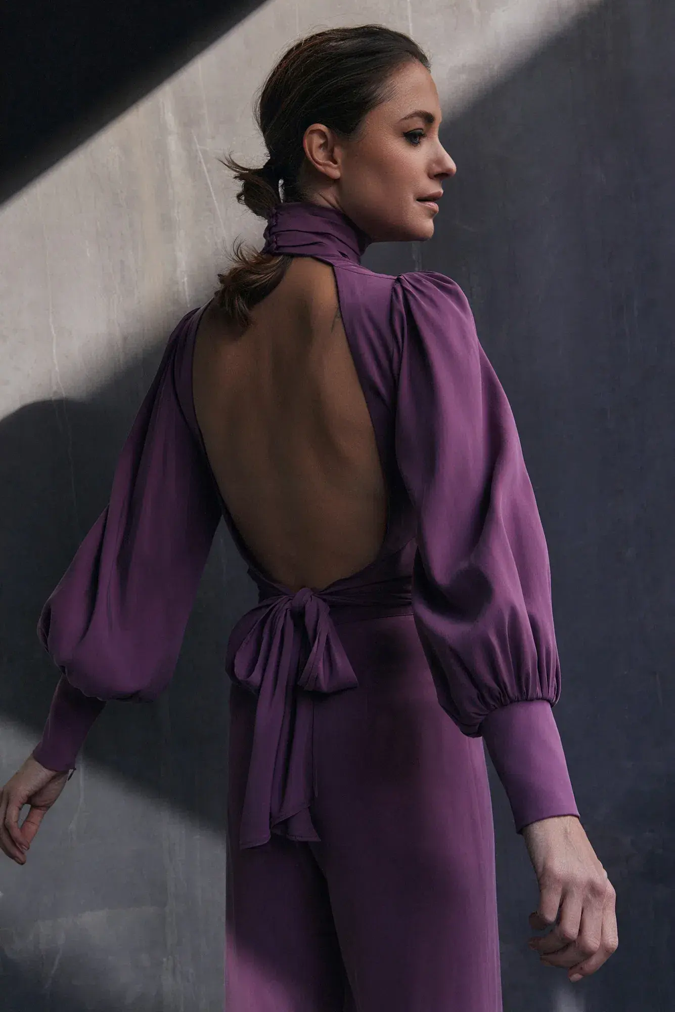 DIIDA Dynasty Open Back Blouse & Pants Set Mauve Size 10 - Image 4