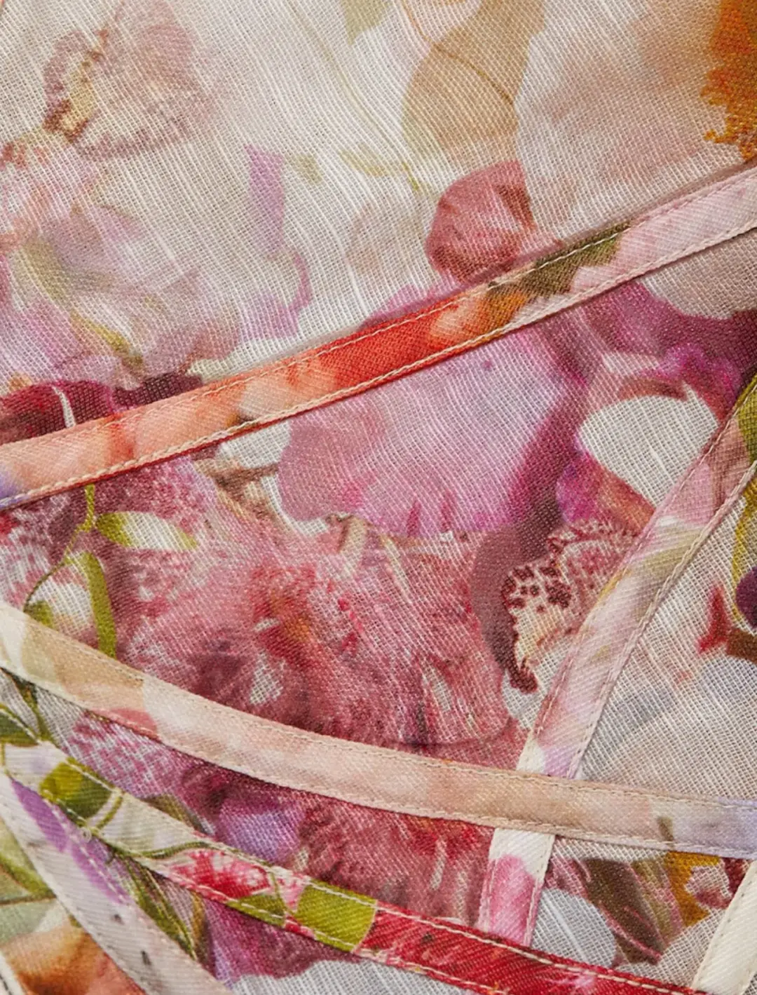 Zimmermann Prima Panelled Mini Dress Floral Size 0 / AU 6 or 8 for rent on The Volte - main image