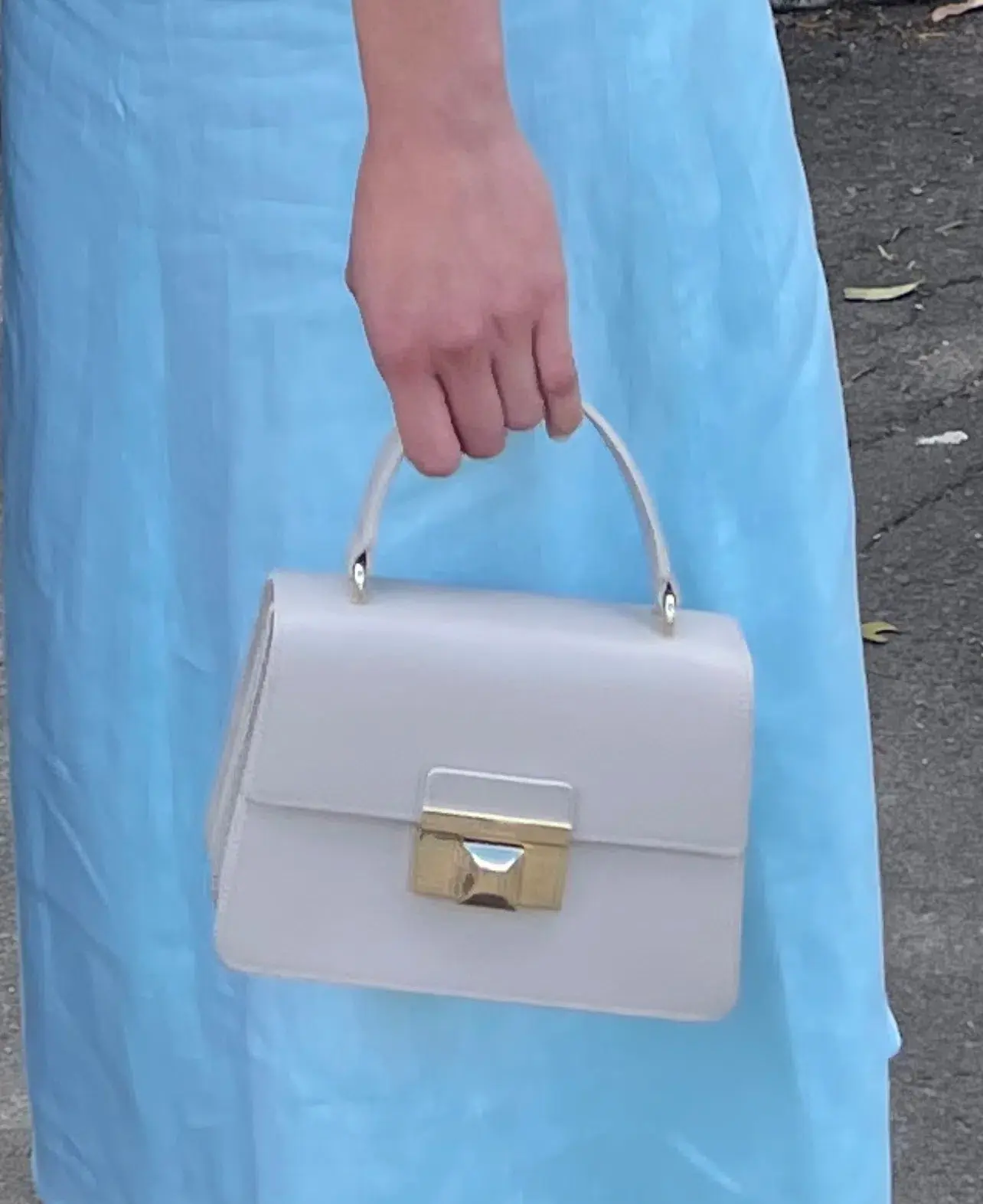 Furla Top Handle Venere Bag in Grey Cream - Image 2