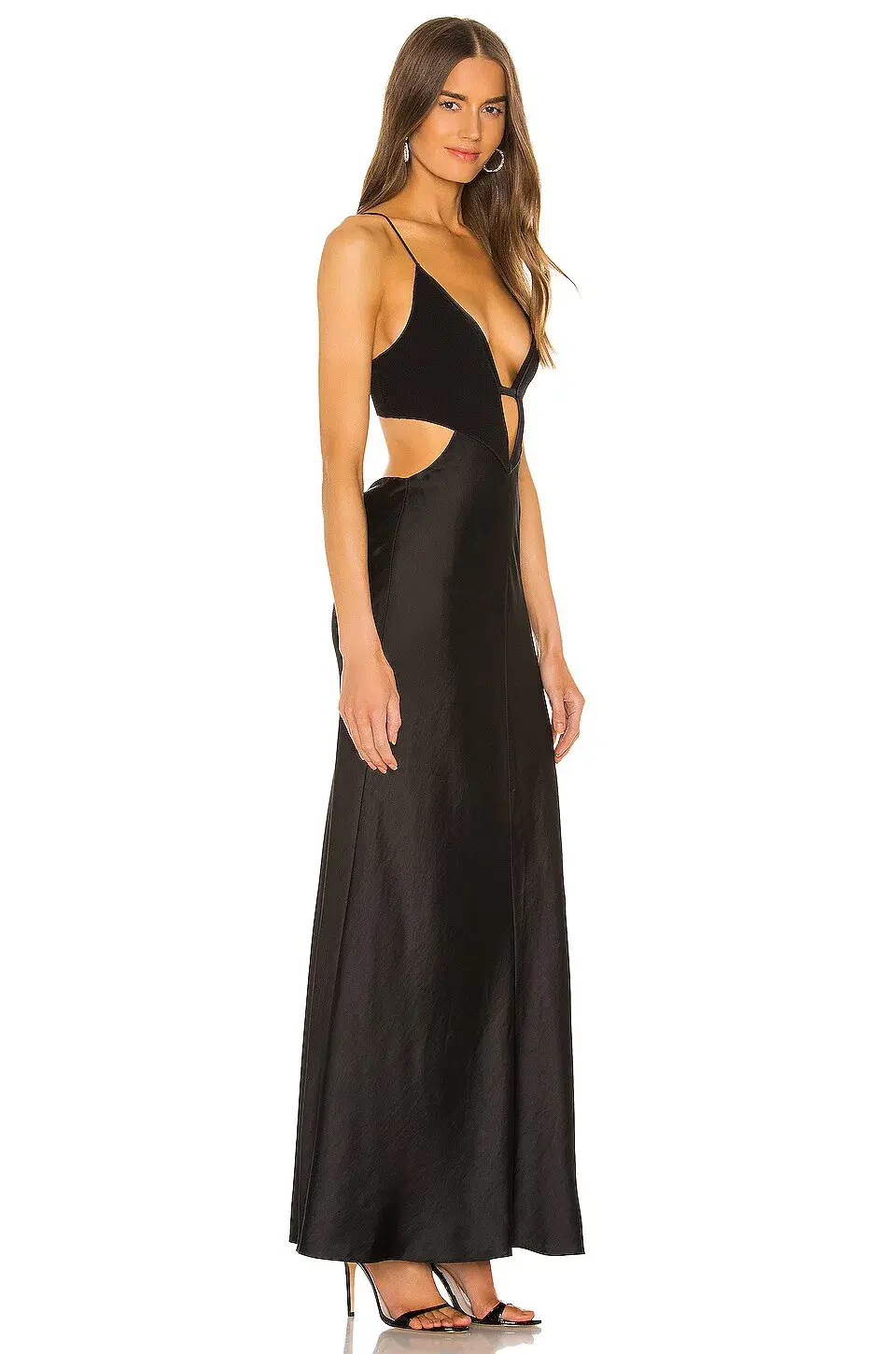 Bec & Bridge Seraphine Plunge Midi Dress Black Size 8 - Image 2