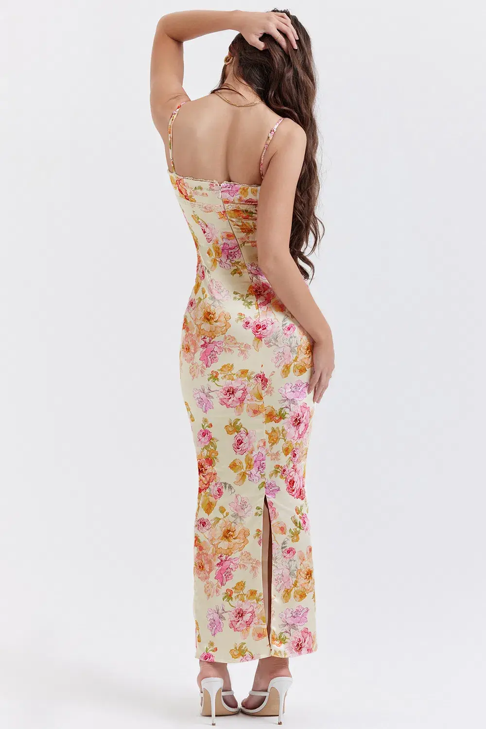 House of CB Josefina Maxi Dress Ivory Floral Size M / AU 10 - Image 4